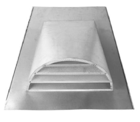 Construction Metals BH24-1/8 Half Round Roof Dormer, 12 Inch x 24 Inch